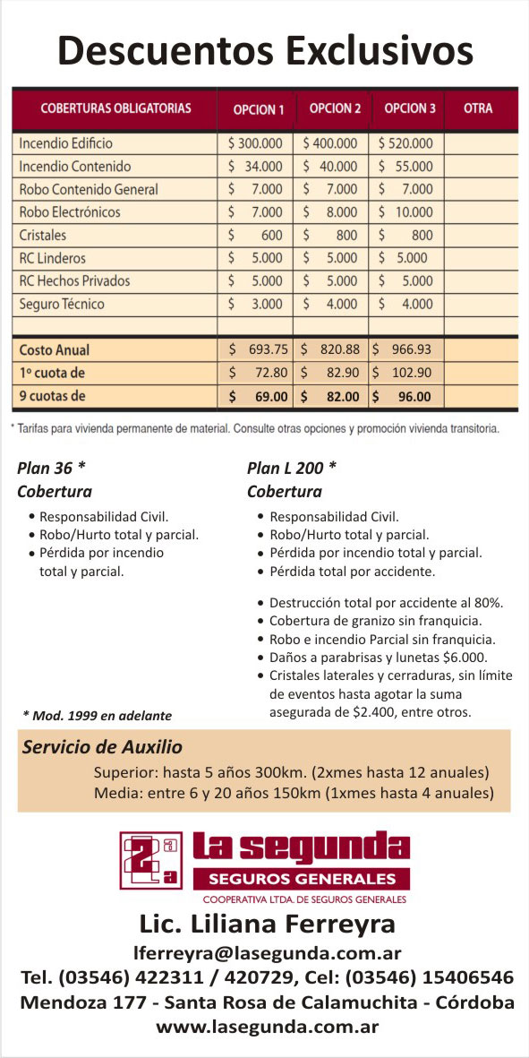 Promoción La Segunda Seguros